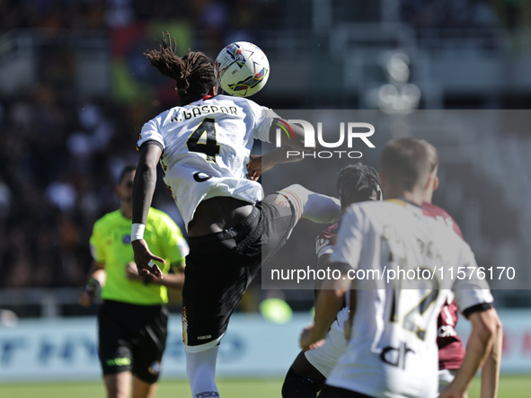 Kialonda Gaspar during the Serie A 2024-2025 match between Torino and Lecce in Torino, Italy, on September 15, 2024 