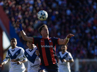 Andres Vombergar of San Lorenzo is seen in action during the match between San Lorenzo and Velez as part of Copa de la Liga 2024 at Estadio...