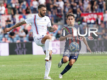 Aldo Florenzi of Cosenza is in action during the Serie B match between Cosenza and Sampdoria at the Stadio ''Gigi Marulla'' in Cosenza, Ital...