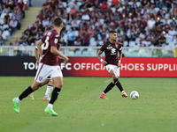 Adam Masina during the Serie A 2024-2025 match between Torino and Lecce in Torino, Italy, on September 15, 2024 (