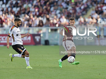 Gvidas Gineitis during the Serie A 2024-2025 match between Torino and Lecce in Torino, Italy, on September 15, 2024 (