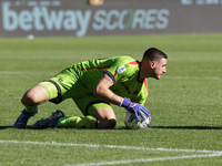 Wladimiro Falcone during the Serie A 2024-2025 match between Torino and Lecce in Torino, Italy, on September 15, 2024 (