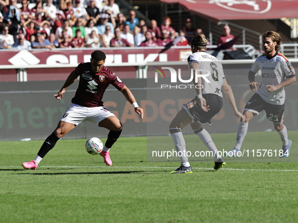 Che Adams during the Serie A 2024-2025 match between Torino and Lecce in Torino, Italy, on September 15, 2024 