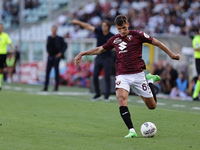 Gvidas Gineitis during the Serie A 2024-2025 match between Torino and Lecce in Torino, Italy, on September 15, 2024 (