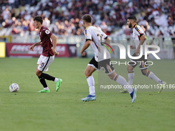 Gvidas Gineitis during the Serie A 2024-2025 match between Torino and Lecce in Torino, Italy, on September 15, 2024 (