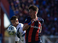 Andres Vombergar of San Lorenzo is seen in action during the match between San Lorenzo and Velez as part of Copa de la Liga 2024 at Estadio...