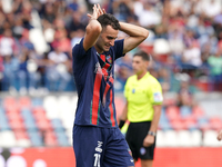 Tommaso Fumagalli of Cosenza gestures during the Serie B match between Cosenza and Sampdoria at the Stadio ''Gigi Marulla'' in Cosenza, Ital...