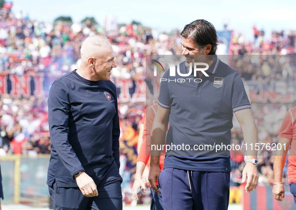 Massimiliano Alvini, head coach of Cosenza Calcio, during the Serie B match between Cosenza and Sampdoria at the Stadio ''Gigi Marulla'' in...