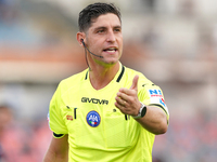 Referee Giuseppe Collu officiates the Serie B match between Cosenza and Sampdoria at the Stadio ''Gigi Marulla'' in Cosenza, Italy, on Septe...