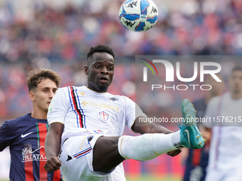 Ronaldo Vieira of UC Sampdoria is in action during the Serie B match between Cosenza and Sampdoria at the Stadio ''Gigi Marulla'' in Cosenza...