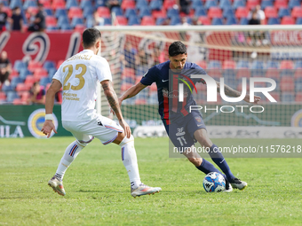 Tommaso D'Orazio of Cosenza is in action during the Serie B match between Cosenza and Sampdoria at the Stadio ''Gigi Marulla'' in Cosenza, I...