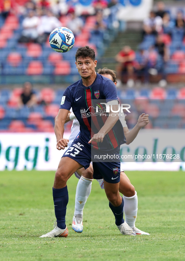 Michael Venturi of Cosenza is in action during the Serie B match between Cosenza and Sampdoria at the Stadio ''Gigi Marulla'' in Cosenza, It...