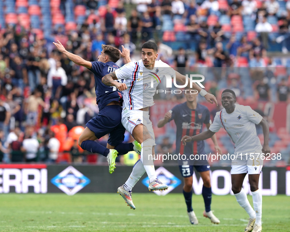 Fabio Depaoli of UC Sampdoria is in action during the Serie B match between Cosenza and Sampdoria at the Stadio ''Gigi Marulla'' in Cosenza,...