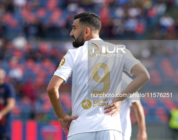 Massimo Coda of UC Sampdoria is in action during the Serie B match between Cosenza and Sampdoria at the Stadio ''Gigi Marulla'' in Cosenza,...