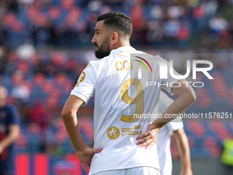 Massimo Coda of UC Sampdoria is in action during the Serie B match between Cosenza and Sampdoria at the Stadio ''Gigi Marulla'' in Cosenza,...