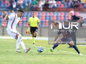 Aldo Florenzi of Cosenza is in action during the Serie B match between Cosenza and Sampdoria at the Stadio Gigi Marulla in Cosenza, Italy, o...