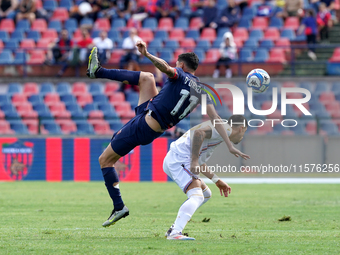 Tommaso D'Orazio of Cosenza is in action during the Serie B match between Cosenza and Sampdoria at the Stadio ''Gigi Marulla'' in Cosenza, I...