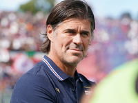 Andrea Sottil, head coach of UC Sampdoria, watches the Serie B match between Cosenza and Sampdoria at the Stadio ''Gigi Marulla'' in Cosenza...