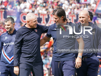 Massimiliano Alvini, head coach of Cosenza Calcio, during the Serie B match between Cosenza and Sampdoria at the Stadio ''Gigi Marulla'' in...