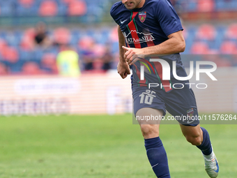 Tommaso Fumagalli of Cosenza is in action during the Serie B match between Cosenza and Sampdoria at the Stadio ''Gigi Marulla'' in Cosenza,...