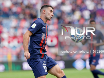 Tommaso Fumagalli of Cosenza is in action during the Serie B match between Cosenza and Sampdoria at the Stadio ''Gigi Marulla'' in Cosenza,...