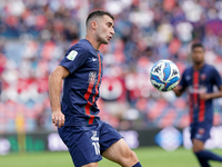 Tommaso Fumagalli of Cosenza is in action during the Serie B match between Cosenza and Sampdoria at the Stadio ''Gigi Marulla'' in Cosenza,...