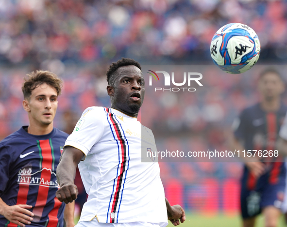 Ronaldo Vieira of UC Sampdoria is in action during the Serie B match between Cosenza and Sampdoria at the Stadio ''Gigi Marulla'' in Cosenza...