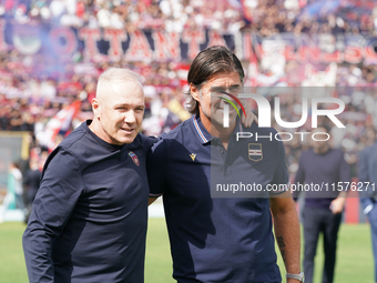 Massimiliano Alvini, head coach of Cosenza Calcio, during the Serie B match between Cosenza and Sampdoria at the Stadio Gigi Marulla in Cose...