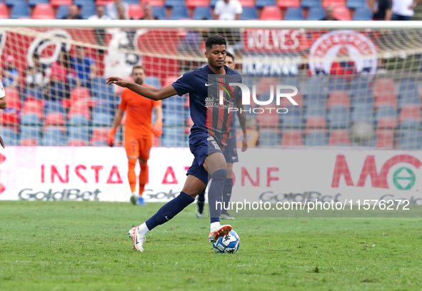 Charlys of Cosenza is in action during the Serie B match between Cosenza and Sampdoria at the Stadio ''Gigi Marulla'' in Cosenza, Italy, on...