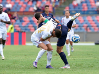 Simone Mazzocchi of Cosenza is in action during the Serie B match between Cosenza and Sampdoria at the Stadio ''Gigi Marulla'' in Cosenza, I...