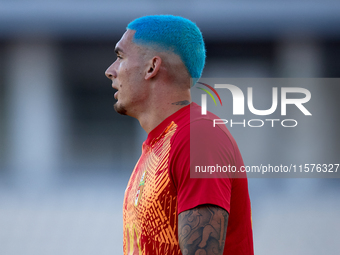 Alessandro Coppola of Birkirkara during the Malta 360 Sports Premier League soccer match between Hibernians and Birkirkara at the National S...