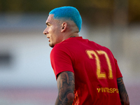 Alessandro Coppola of Birkirkara during the Malta 360 Sports Premier League soccer match between Hibernians and Birkirkara at the National S...