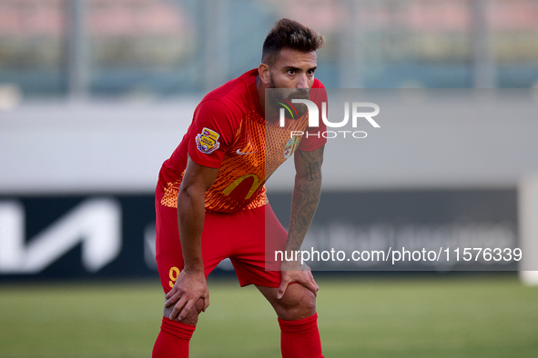 Maxuel Samurai of Birkirkara during the Malta 360 Sports Premier League soccer match between Hibernians and Birkirkara at the National Stadi...