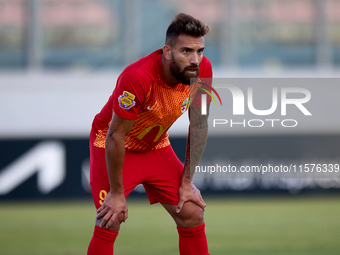 Maxuel Samurai of Birkirkara during the Malta 360 Sports Premier League soccer match between Hibernians and Birkirkara at the National Stadi...