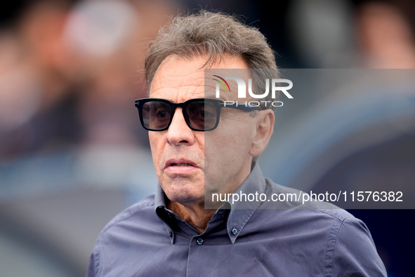 Fabrizio Corsi president of Empoli FC during the Serie A Enilive match between Empoli FC and Juventus FC at Stadio Carlo Castellani on Septe...