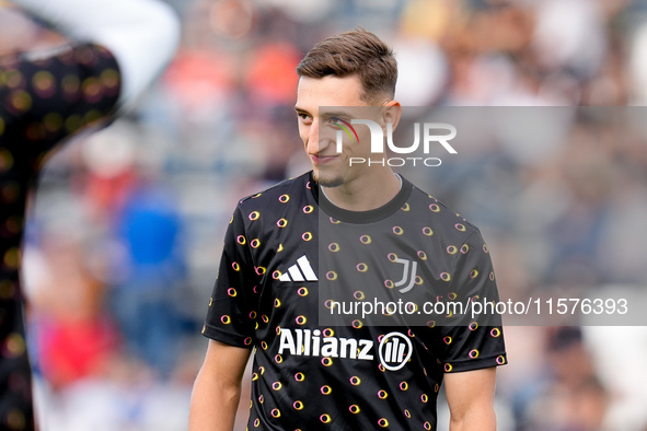 Jonas Rouhi of Juventus FC looks on during the Serie A Enilive match between Empoli FC and Juventus FC at Stadio Carlo Castellani on Septemb...