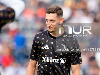 Jonas Rouhi of Juventus FC looks on during the Serie A Enilive match between Empoli FC and Juventus FC at Stadio Carlo Castellani on Septemb...