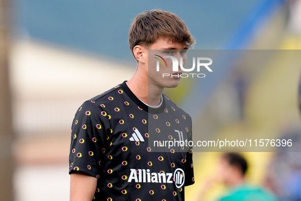 Nicolo Savona of Juventus FC looks on during the Serie A Enilive match between Empoli FC and Juventus FC at Stadio Carlo Castellani on Septe...