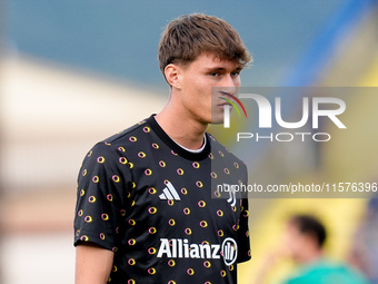 Nicolo Savona of Juventus FC looks on during the Serie A Enilive match between Empoli FC and Juventus FC at Stadio Carlo Castellani on Septe...