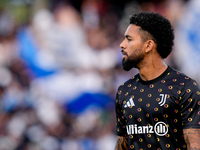 Douglas Luiz of Juventus FC looks on during the Serie A Enilive match between Empoli FC and Juventus FC at Stadio Carlo Castellani on Septem...