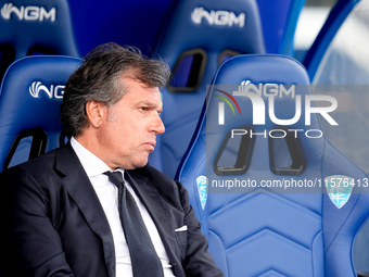 Cristiano Giuntoli sport director of Juventus FC looks on during the Serie A Enilive match between Empoli FC and Juventus FC at Stadio Carlo...