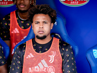 Weston McKennie of Juventus FC looks on during the Serie A Enilive match between Empoli FC and Juventus FC at Stadio Carlo Castellani on Sep...