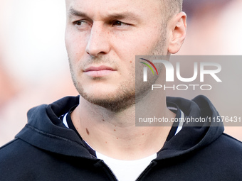 Teun Koopmeiners of Juventus FC looks on during the Serie A Enilive match between Empoli FC and Juventus FC at Stadio Carlo Castellani on Se...