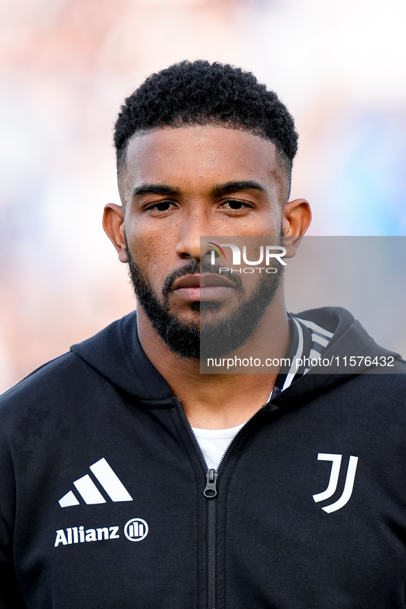 Bremer of Juventus FC looks on during the Serie A Enilive match between Empoli FC and Juventus FC at Stadio Carlo Castellani on September 14...