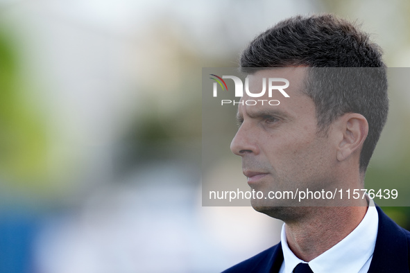 Thiago Motta head coach of Juventus FC looks on during the Serie A Enilive match between Empoli FC and Juventus FC at Stadio Carlo Castellan...