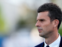 Thiago Motta head coach of Juventus FC looks on during the Serie A Enilive match between Empoli FC and Juventus FC at Stadio Carlo Castellan...