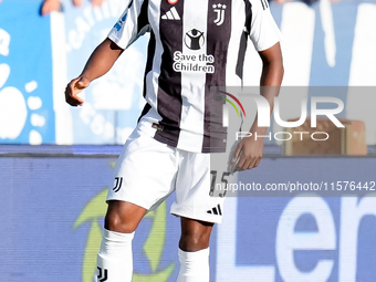 Pierre Kalulu of Juventus FC during the Serie A Enilive match between Empoli FC and Juventus FC at Stadio Carlo Castellani on September 14,...