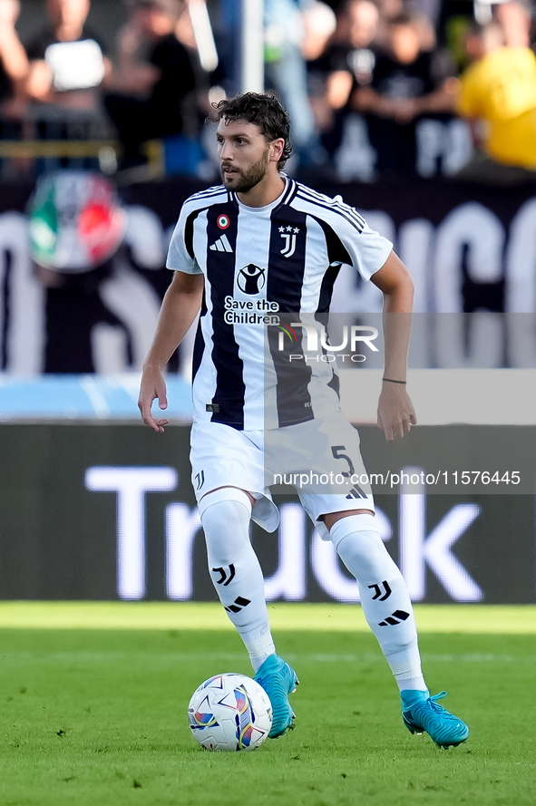 Manuel Locatelli of Juventus FC during the Serie A Enilive match between Empoli FC and Juventus FC at Stadio Carlo Castellani on September 1...