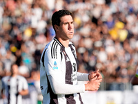 Dusan Vlahovic of Juventus FC looks dejected during the Serie A Enilive match between Empoli FC and Juventus FC at Stadio Carlo Castellani o...