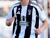 Kenan Yildiz of Juventus FC looks on during the Serie A Enilive match between Empoli FC and Juventus FC at Stadio Carlo Castellani on Septem...